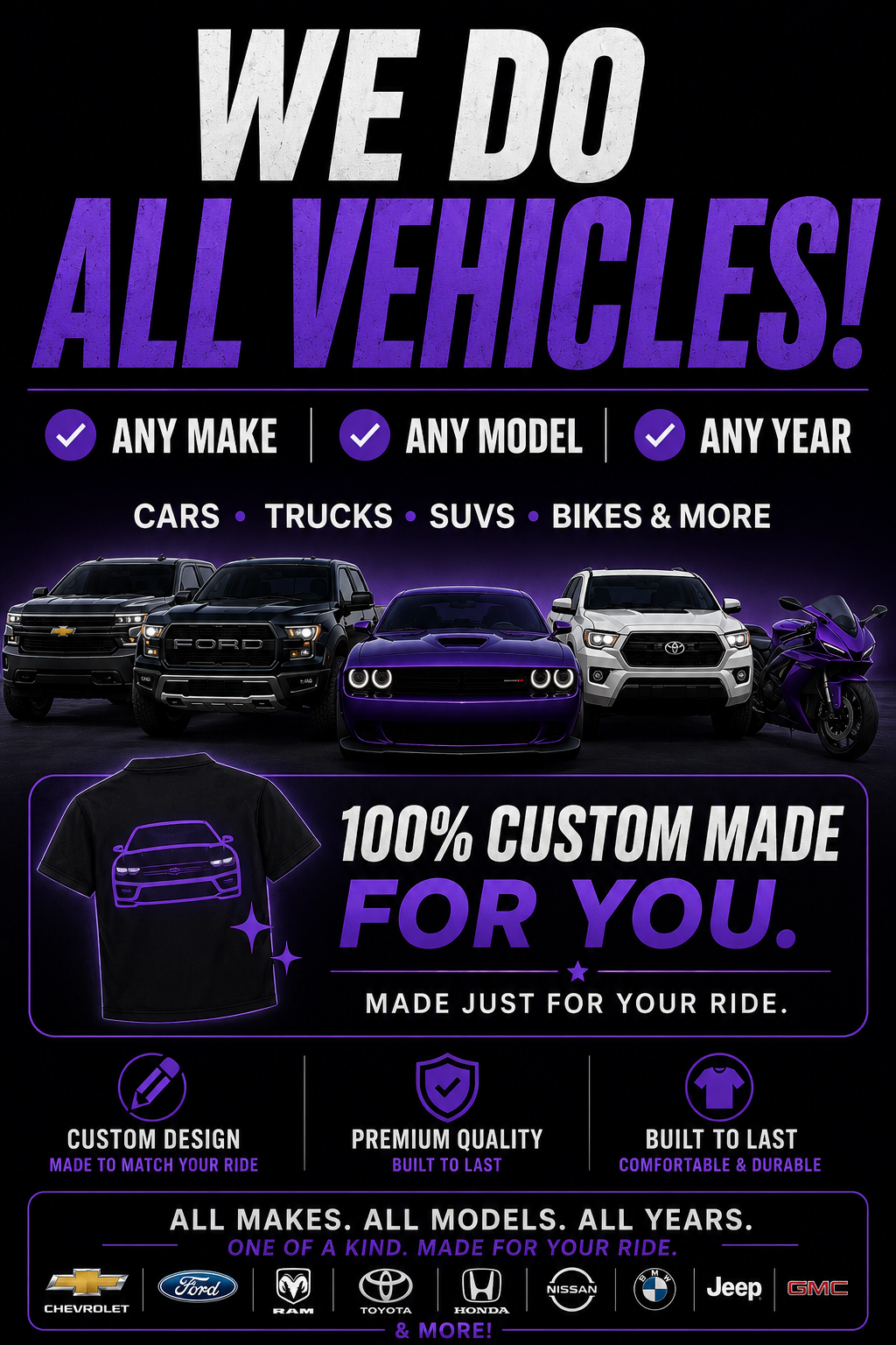 Personalized Dickies Shirt (ANY VEHICLE)