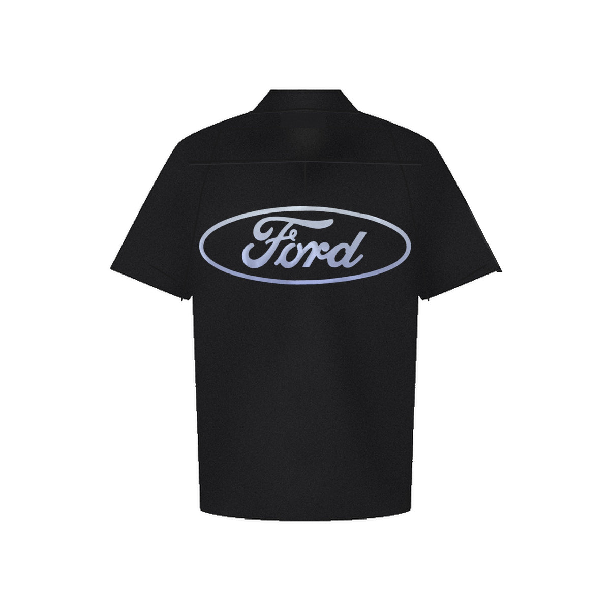 Ford Shop Shirt back with large reflective Ford oval